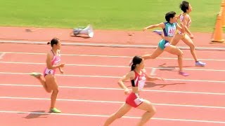 2015インターハイ陸上 女子200m予選6組20150801