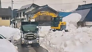 2025年　排雪風景　【福島県喜多方市】