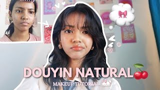 NATURAL DOUYIN MAKEUP ON ACNE BROWN SKIN