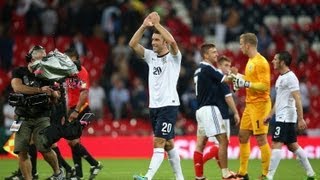 Rickie Lambert scores the winner England v Scotland 3-2