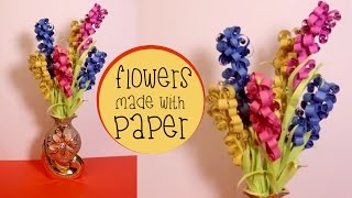 Diy Flowers Made With Paper | Easy to Make Paper Lavender Flowers- Craft Basket