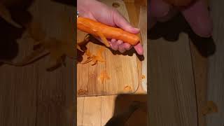 ASMR Peeling Carrots: BEST Sound that you ever hear - VERY Satisfying !!! #satisfying #carrot