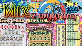 Wtorkowy mix z wygraną 🤩 #zdrapkilotto #zdrapki #lotto #scratch #scratchofftickets