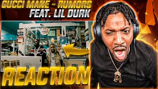 HE DISSED POOKIE LOC!  | Gucci Mane - Rumors feat. Lil Durk (REACTION!!!)