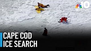 After woman's death in fall through ice, search continues for husband