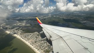 Landing in Fort Myers - Southwest Florida International Airport on a Southwest 737-700