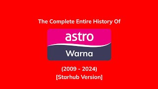 History Of Astro Warna Logo Ident History (2009 - 2024) [Starhub]