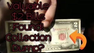 $2 Bill searching Mini JACKPOT!! Small $2 bill collection dump!!! Errors, red seal WOW!! $$$$