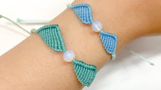 귀여운 날개 원석 매듭팔찌 만드는법 How to make wing macrame bracelet