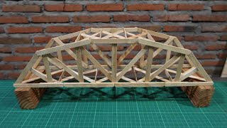 Diy - Browstring truss bridge with popsicle sticks