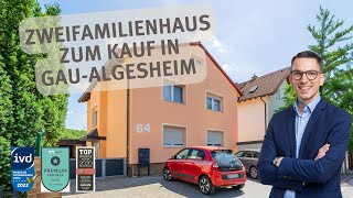 🏡📹Voll unterkellertes Zweifamilienhaus mit Hof zum Kauf in ruhiger Lage von Gau-Algesheim📹🏡