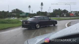 Ford Falcon BF XR6 Tearing Up Wet Streets Drifting