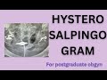 HYSTEROSALPINGOGRAM | HSG | INFERTILITY ASSESSMENT | aqorn learning | @rahat2021