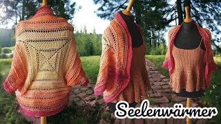 #181 Jacke Seelenwärmer häkeln / Anleitung / Kathrinchen Kirschblüte / Unikathies Bobbel Tutorial