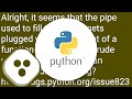 python multiprocessing: some functions do not return when they are complete (queue material too b...