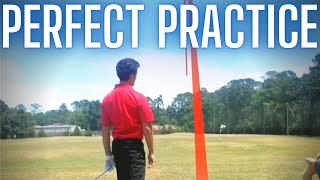 How to PRACTICE GOLF LIKE A PRO and Make Effective Swing Changes [VLOG]