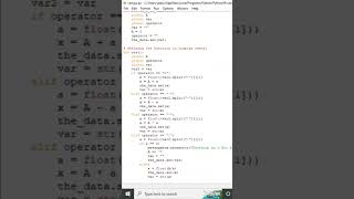 Calculator with gui using Python Tkinter | python project for beginners #shorts #python