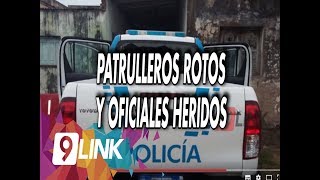 C9 - Sáenz Peña: patrulleros rotos y oficiales heridos