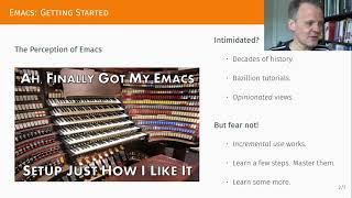 First Steps With Emacs (Initial version, lower volume)