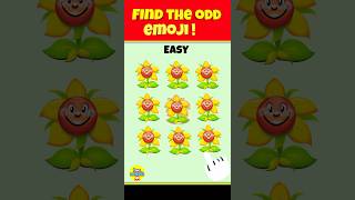 Find the odd one out emoji! eye test game 7 #emojichallenge #shorts #paheli #riddles