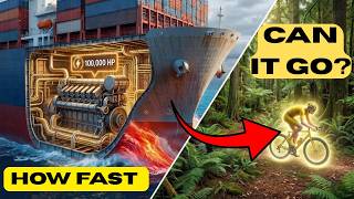 Why The Crazy Amount of Power (100,000 HP) Ship Can't Go Faster Than a Tiny Bicycle?
