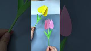 How to make flower with paper 🌹🌺 😍 craft, #shorts #youtubeshorts #viral #short #ytshorts