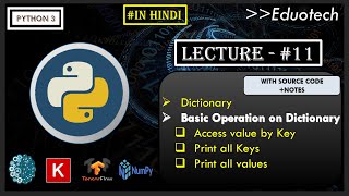 Python Tutorial python dictionary tutorial in Hindi | #12