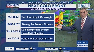 Near-Record Heat Friday, Strong to Severe Storms This WeekendCBS42 News @ 6pm