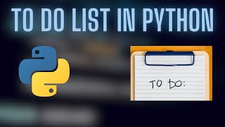 Python To-Do List Application | Build and Manage Your Tasks.