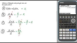 Matematik 5000+ 1c Uppgift 2335 för reviderad ämnesplan 2021 v2