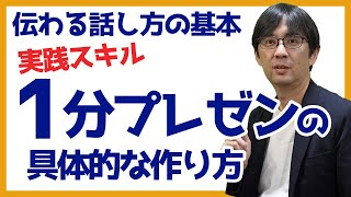 【30日で話し方29】［身につく］1分プレゼンの具体的な作り方 伝わる話し方の基本 059