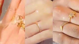 Gold simple ring ideas collection with price new design pictures latest fashion para dige today
