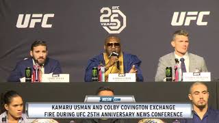 Colby Covington, Kamaru Usman have verbal war at UFC event