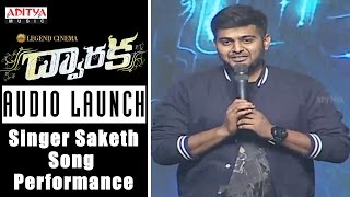 Singer Saketh Song  Performance || Dwaraka Movie || Vijay Devarakonda, Pooja Jhaveri || Sai Karthic