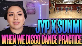 J.Y. Park(박진영) - "When We Disco (Duet with 선미)" Dance Practice Reaction