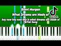 Brent Morgan - What Dreams are Made of - Piano Tutorial