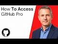How To Access GitHub Pro
