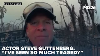 Actor Steve Guttenberg returns to his once-lush LA neighborhood now charred by wildfires