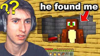 Fooling my Friend by Living in His Walls on Minecraft...