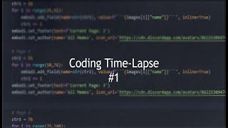 Coding Time Lapse #1 (Making pages) | Python