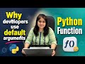 Why developers use default arguments in python | Python  function | Python for data analyst 