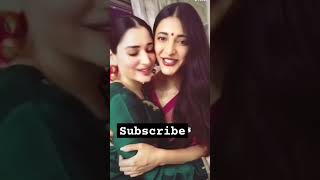 #Tamanna Bhatia and #Shruti hasan kissing romantic web #bollywood #shortsvideo