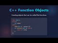 C++ Function Objects (Functors) Explained for Beginners!