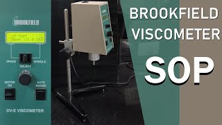 Brookfield viscometer SOP | How to use Brookfield viscometer | viscosity measurement by Brookfield