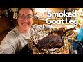 (Darn Good) Dam-Raised Goat Leg -- on the Smoker! | Vlogmas Day 5