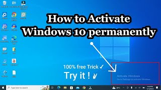 How To Activate Windows 10 Permanently 2023 || Free Easy Solution try it!