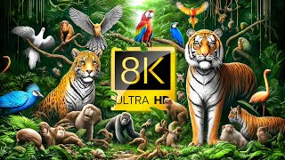 TOP 50 / En Güzel Egzotik Orman Hayvanları 60FPS 8K ULTRA HD