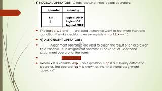 [chapter 3] OPERATORS & EXPRESSIONS