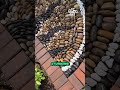 stack thousands of bricks to create a beautiful floor shorts