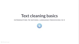 R Tutorial: Text cleaning basics